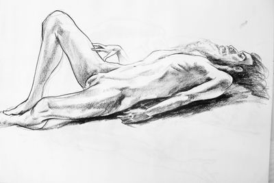 Figure No. 13, 18"×24" charcoal on paper