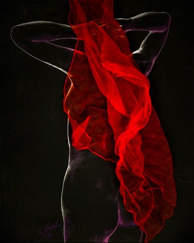 Figure No. 24, 22"×28" pastel on cardboard